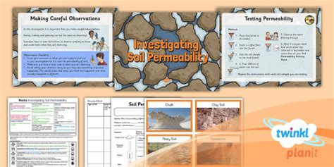 soil permeability test ks2|rocks soil survey year 3.